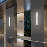 Minimalist White LED Outdoor Wall Light