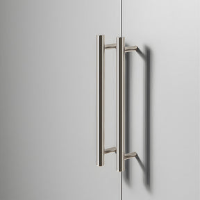 Modern Brass Straight Knurled Dresser Handles