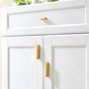 Modern T-Shaped Gold Brass Cabinet Handles