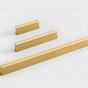 Simple I-Shaped Brass Kitchen Cabinet Pulls
