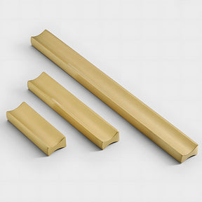Simple I-Shaped Brass Kitchen Cabinet Pulls