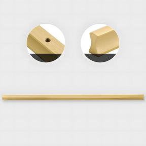 Simple I-Shaped Brass Kitchen Cabinet Pulls