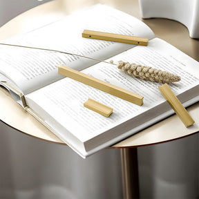 Simple I-Shaped Brass Kitchen Cabinet Pulls
