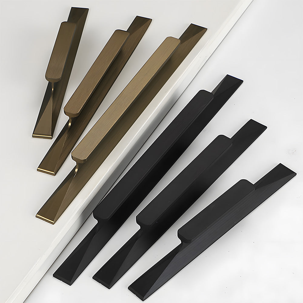 Modern Minimalist Finger Edge Pull Cabinet Handles