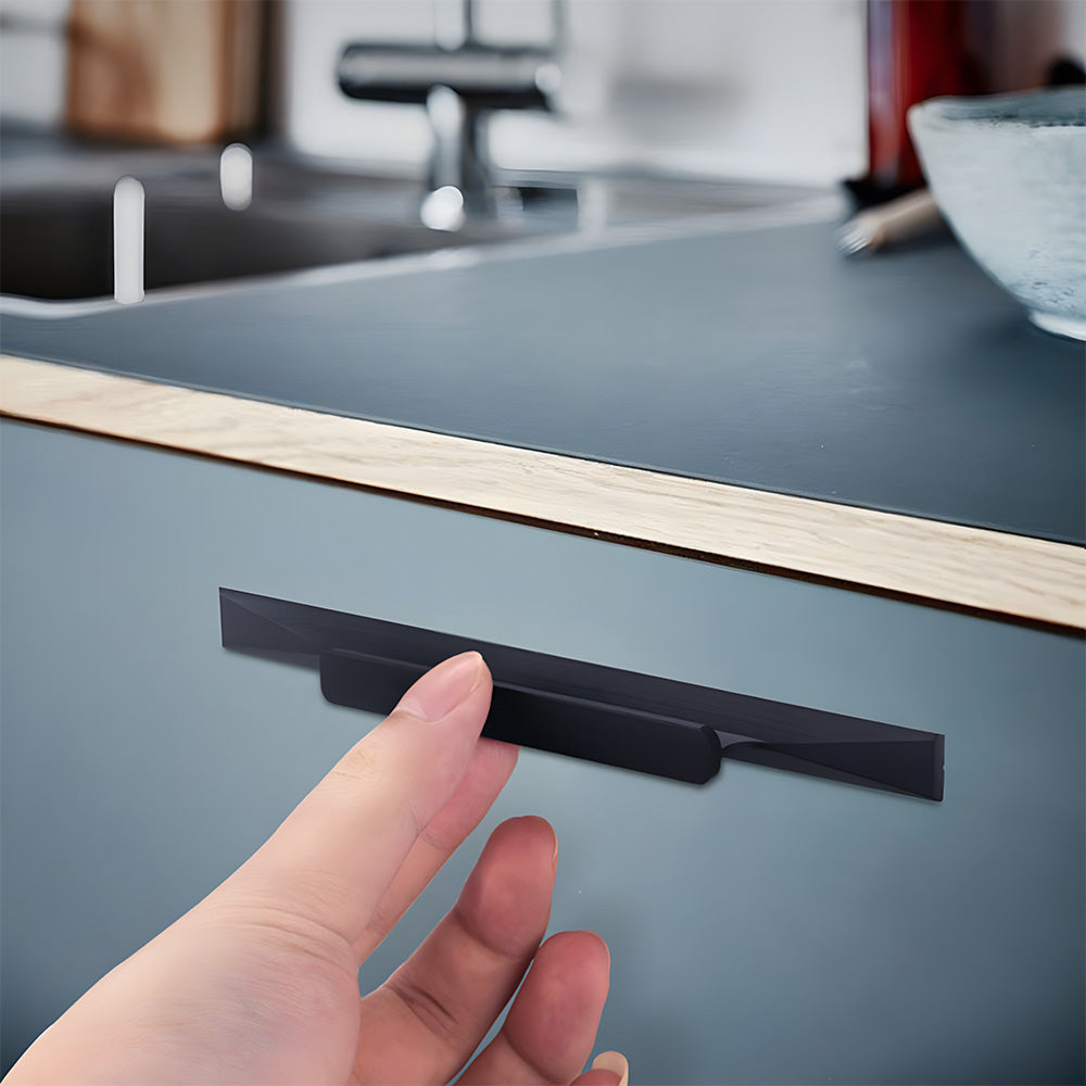 Modern Minimalist Finger Edge Pull Cabinet Handles