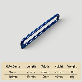 Modern Gloss Oval D-Bar Cabinet Handles