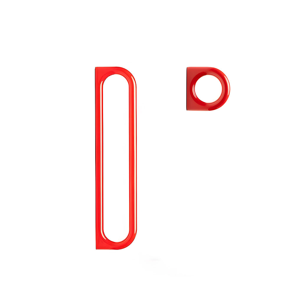 Modern Gloss Oval D-Bar Cabinet Handles