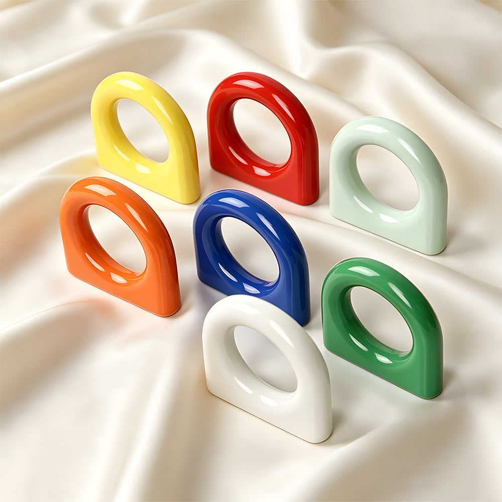 Modern Gloss Oval D-Bar Cabinet Handles