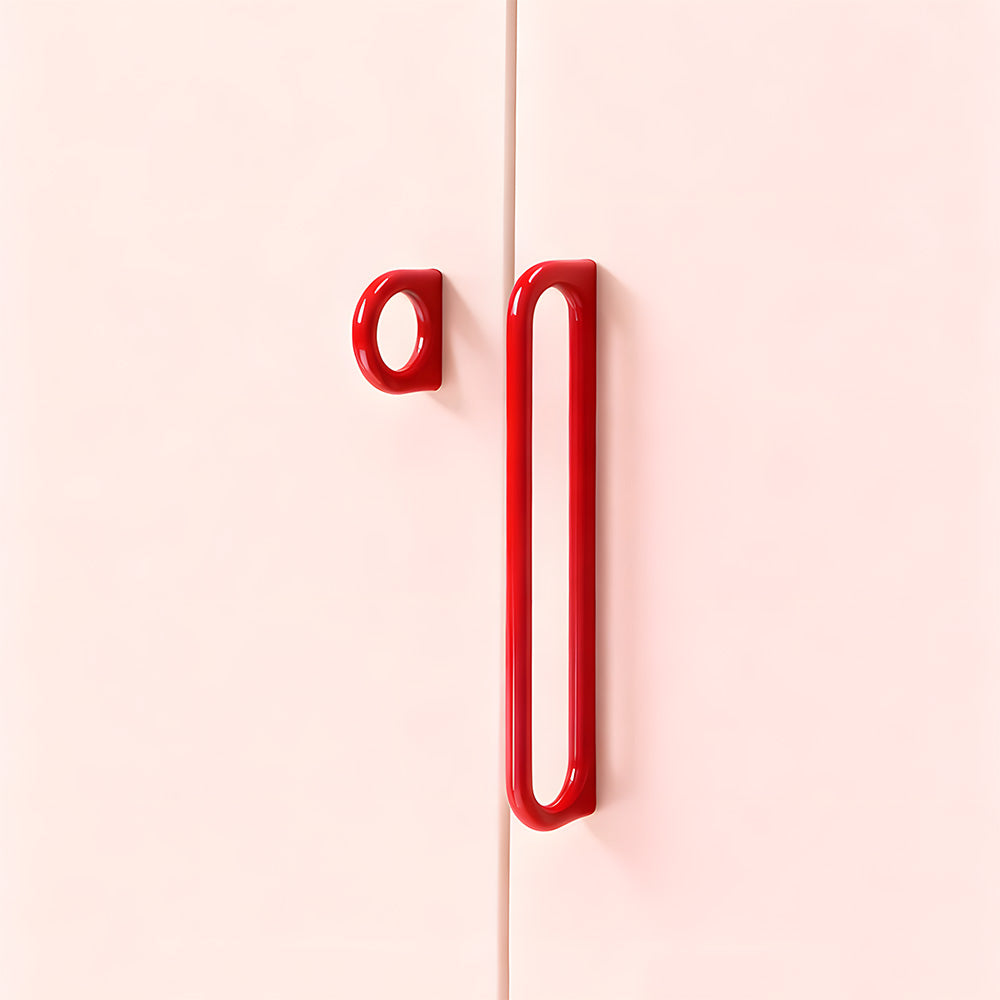 Modern Gloss Oval D-Bar Cabinet Handles