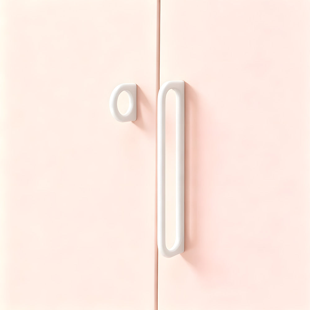 Modern Gloss Oval D-Bar Cabinet Handles