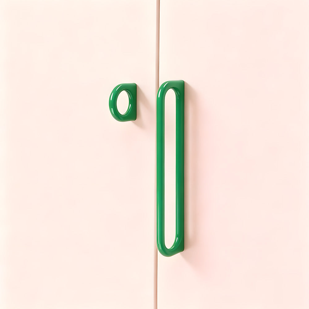 Modern Gloss Oval D-Bar Cabinet Handles