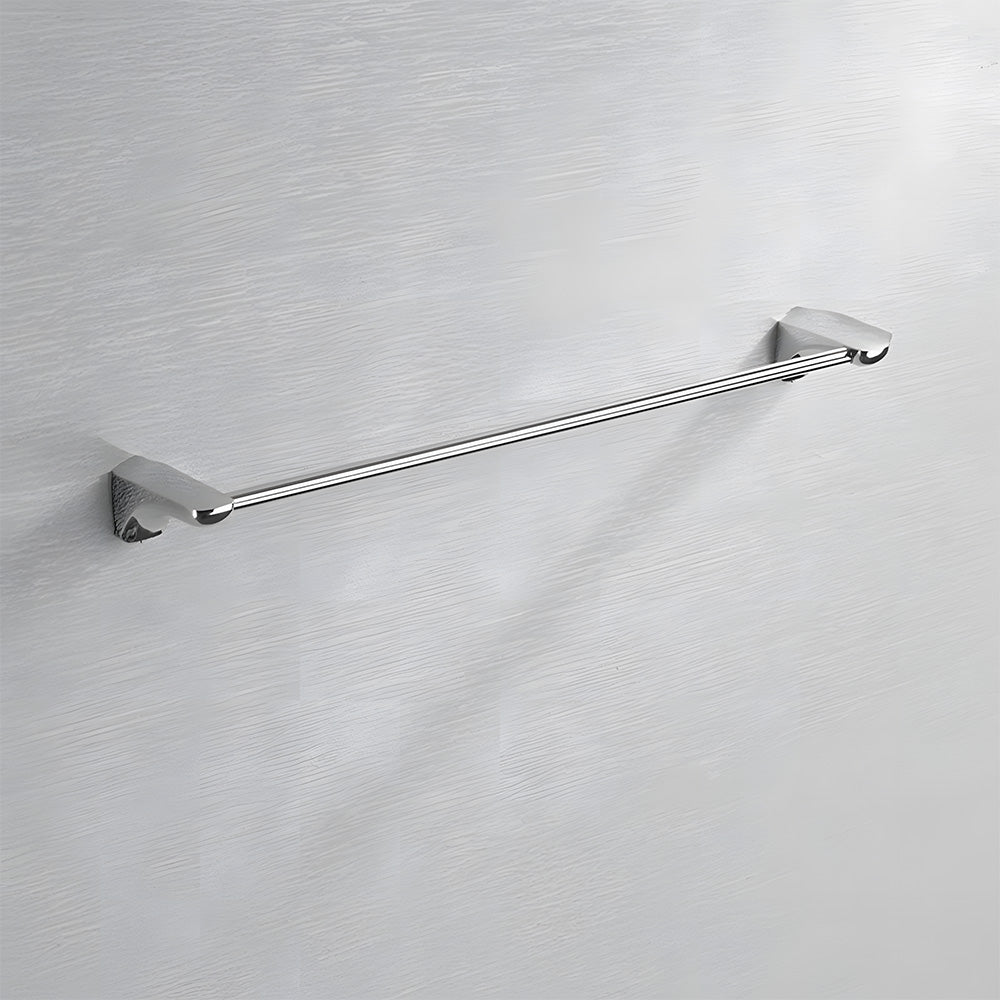 Modern Polished Chrome Wall Mounted Bathroom Towel Rack Rail