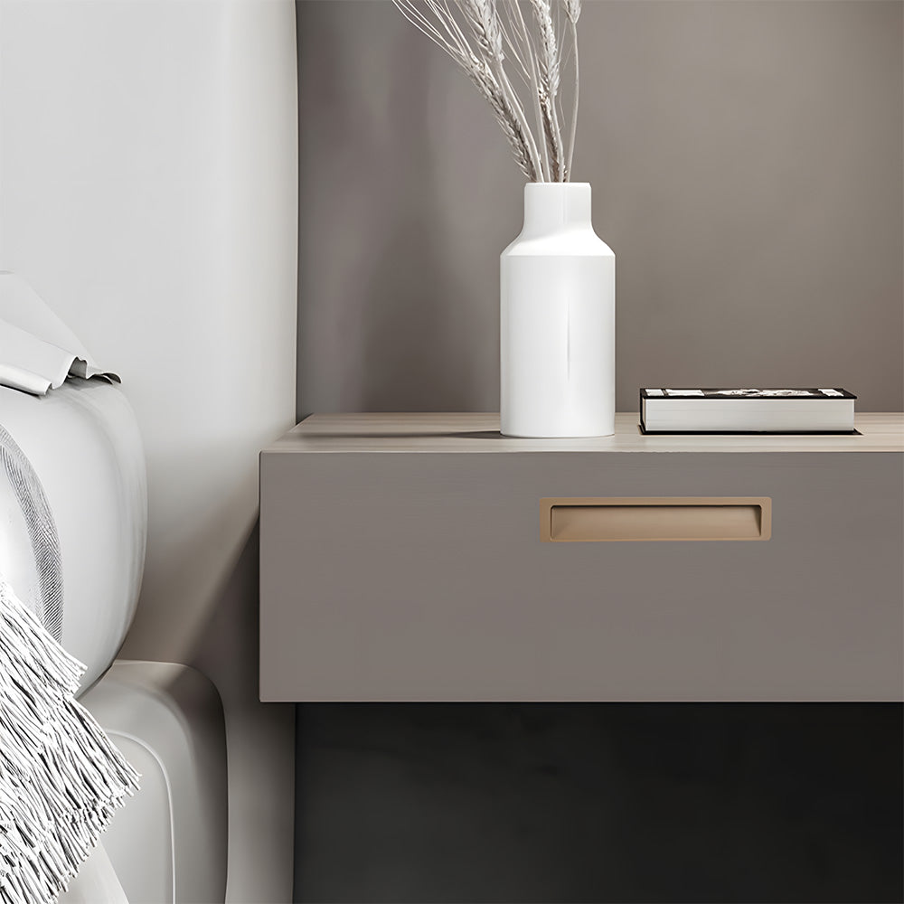 Modern Recessed Flush Pull Handles for Sliding Wardrobe & Cabinet Doors