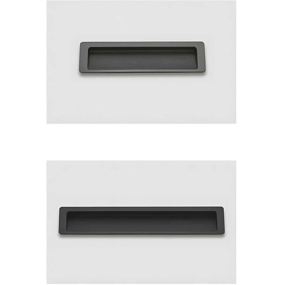 Modern Recessed Flush Pull Handles for Sliding Wardrobe & Cabinet Doors