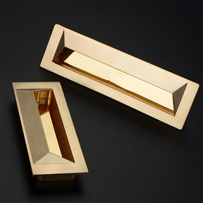Modern Rectangular Recessed Drawer Pulls
