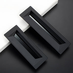 Modern Rectangular Recessed Drawer Pulls
