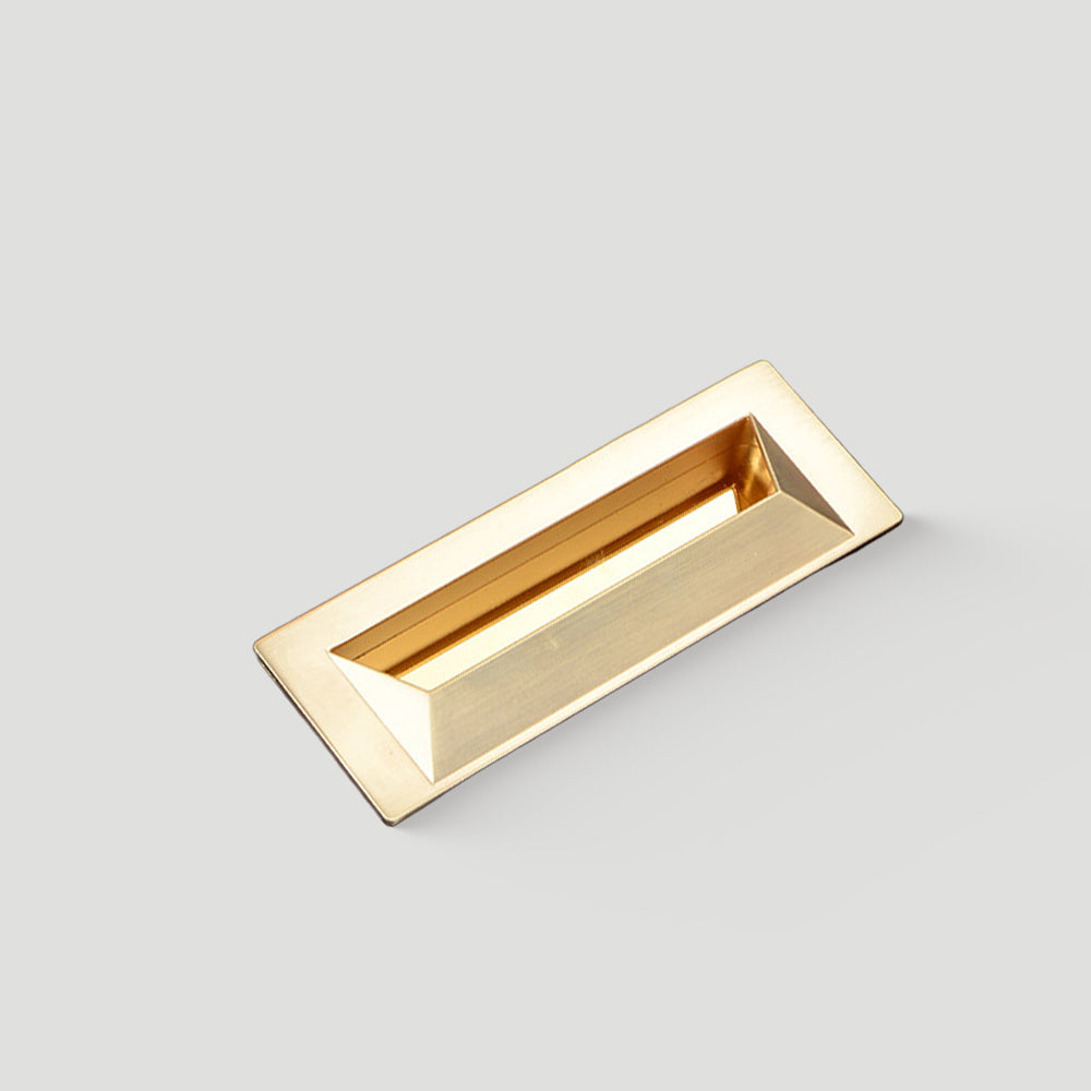 Modern Rectangular Recessed Drawer Pulls