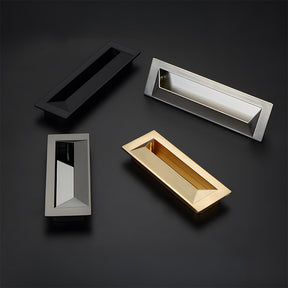 Modern Rectangular Recessed Drawer Pulls