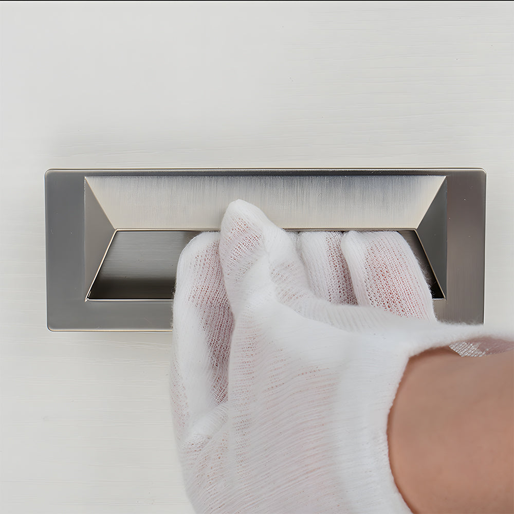 Modern Rectangular Recessed Drawer Pulls