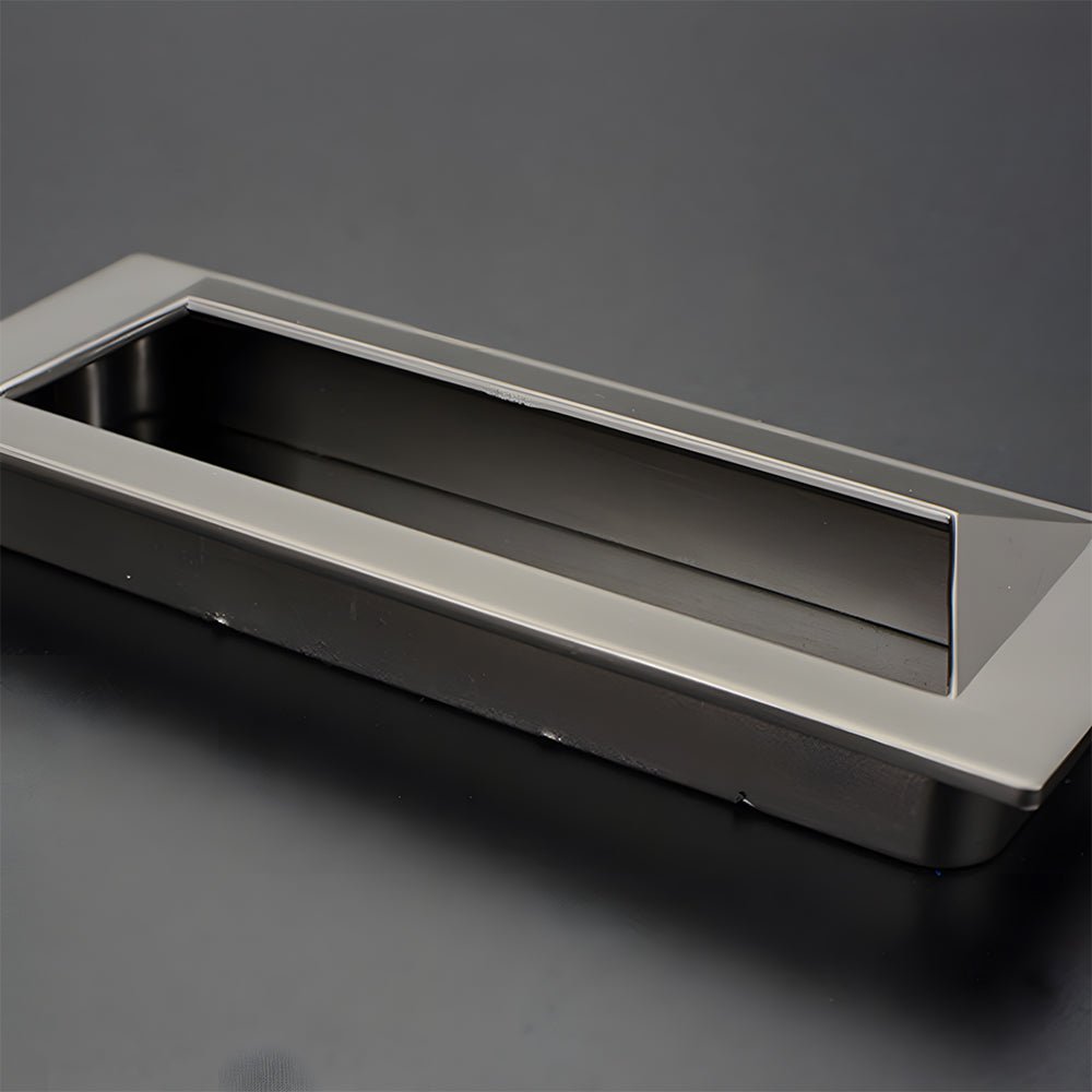 Modern Rectangular Recessed Drawer Pulls