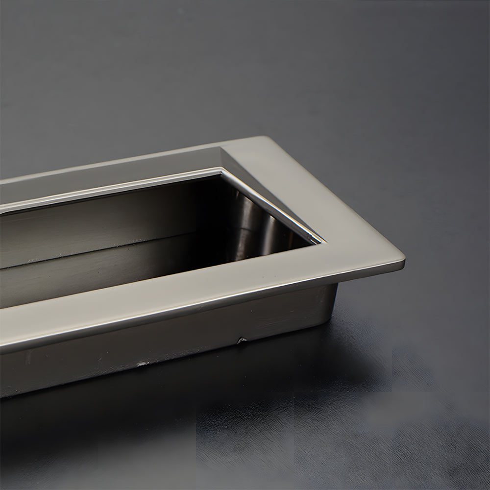 Modern Rectangular Recessed Drawer Pulls