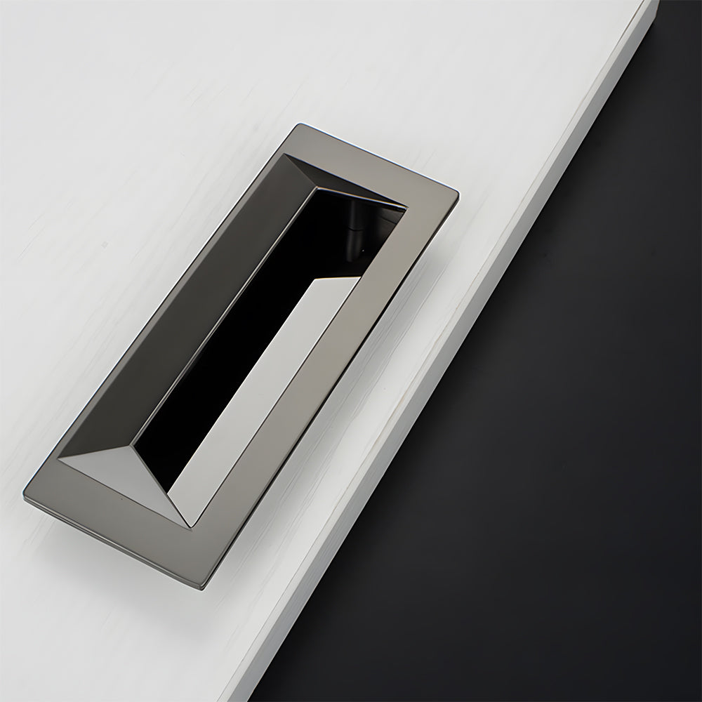 Modern Rectangular Recessed Drawer Pulls