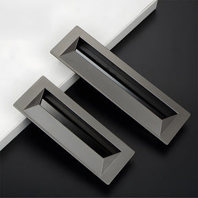 Modern Rectangular Recessed Drawer Pulls