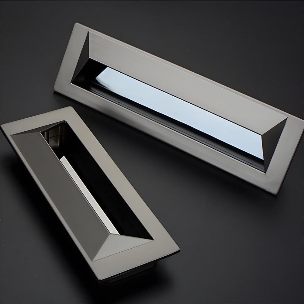 Modern Rectangular Recessed Drawer Pulls