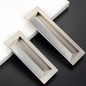 Modern Rectangular Recessed Drawer Pulls
