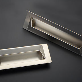 Modern Rectangular Recessed Drawer Pulls