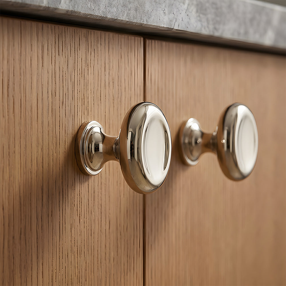 Mid-Century Round & Square Concave Cabinet Knobs