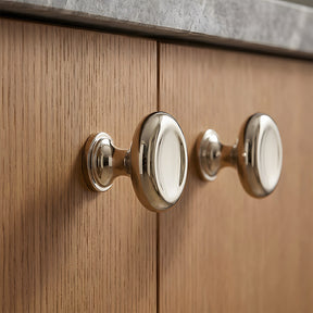 Mid-Century Round & Square Concave Cabinet Knobs
