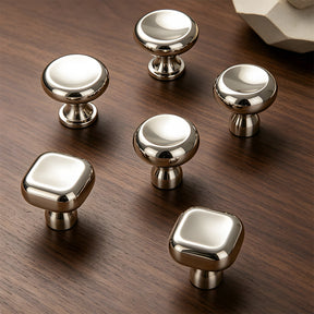 Mid-Century Round & Square Concave Cabinet Knobs