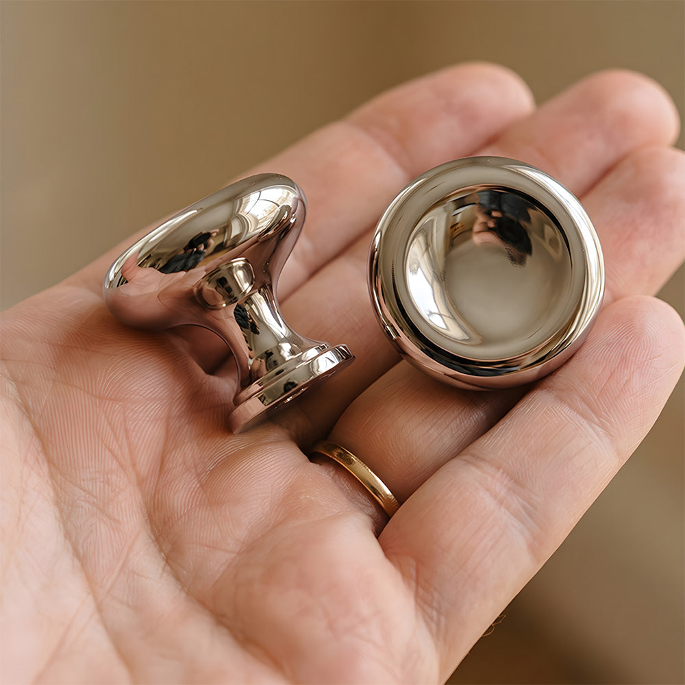 Mid-Century Round & Square Concave Cabinet Knobs