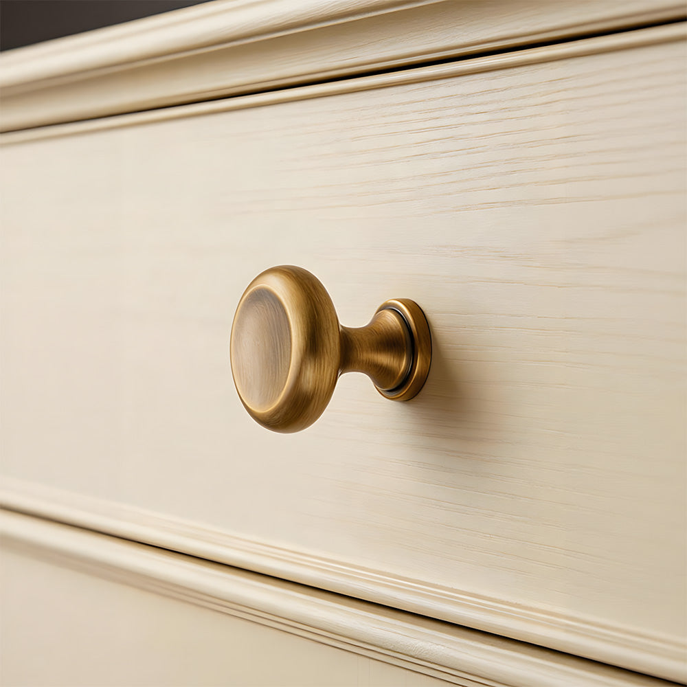 Mid-Century Round & Square Concave Cabinet Knobs