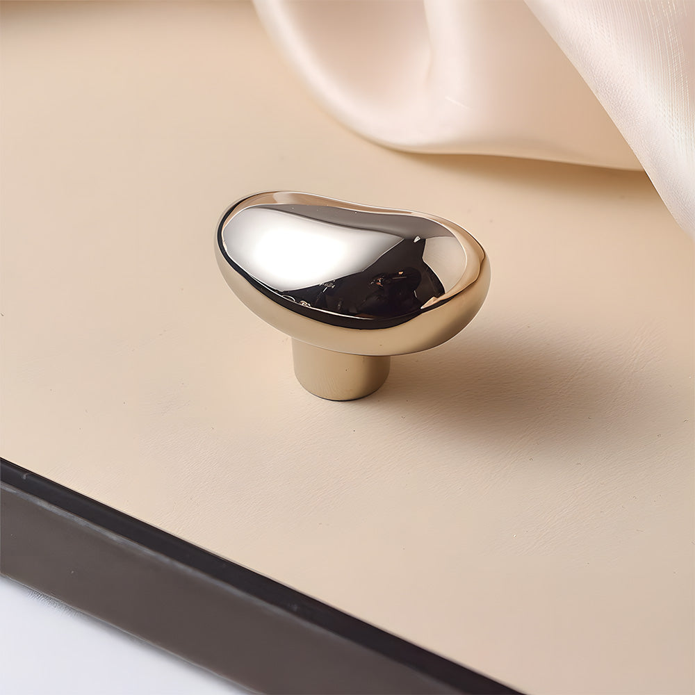 Organic Pebble Cabinet Knobs & Sculptural Cupboard Handles