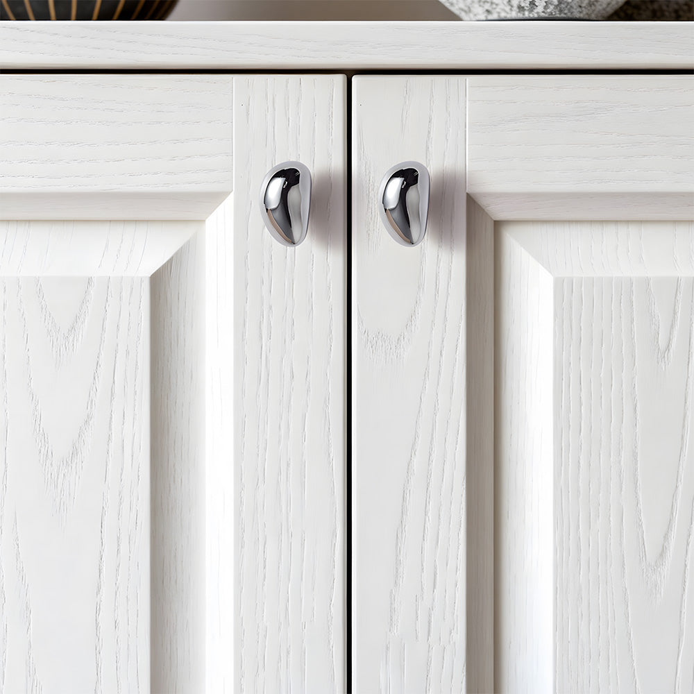 Organic Pebble Cabinet Knobs & Sculptural Cupboard Handles