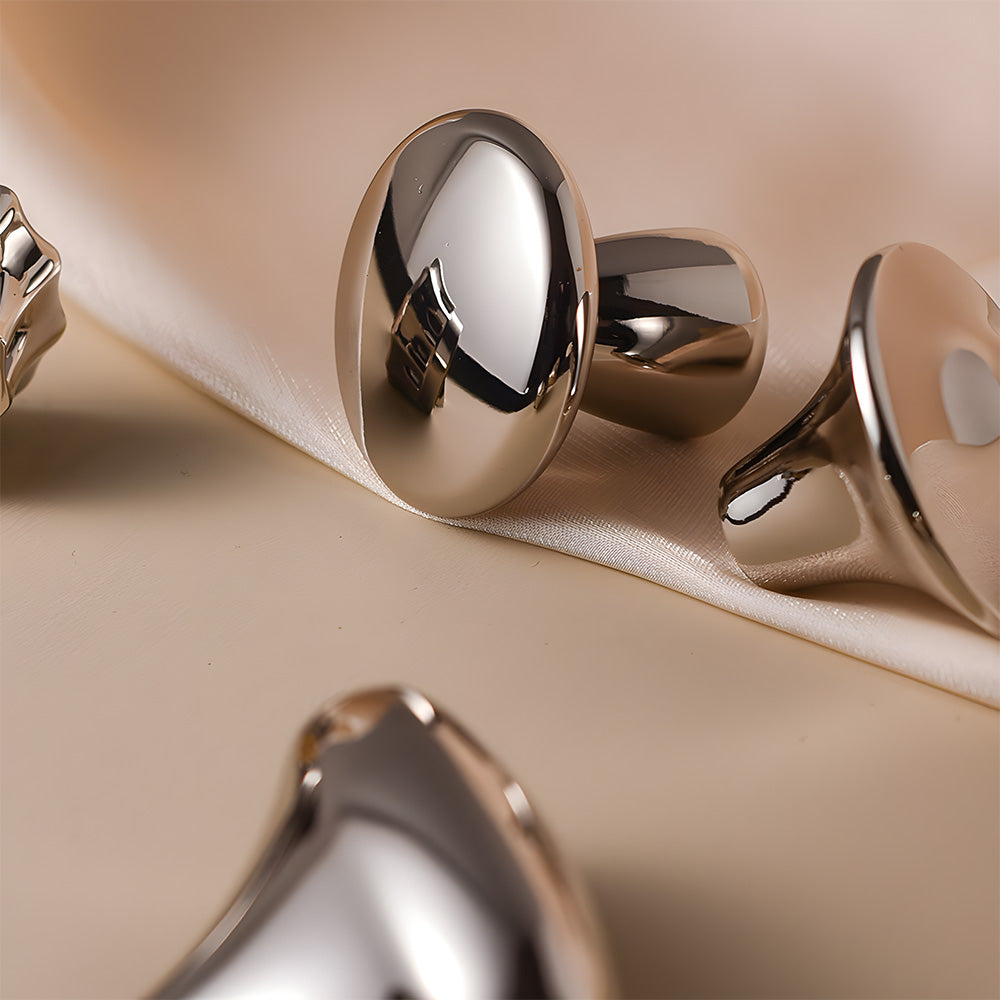 Organic Pebble Cabinet Knobs & Sculptural Cupboard Handles