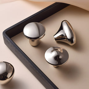 Organic Pebble Cabinet Knobs & Sculptural Cupboard Handles