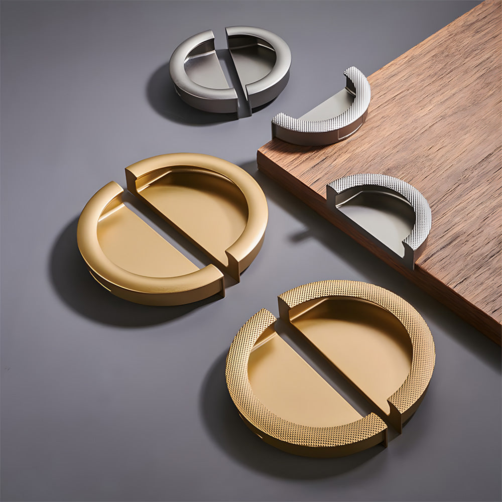 Stylish Semi-circle Embedded Drawer Handles