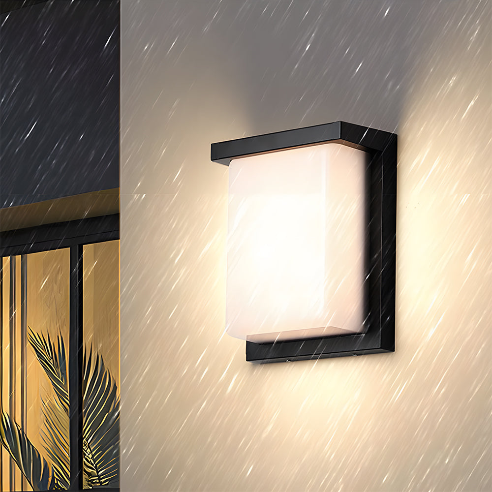 Modern Multi-faceted Light Source LED Outdoor Wall Light