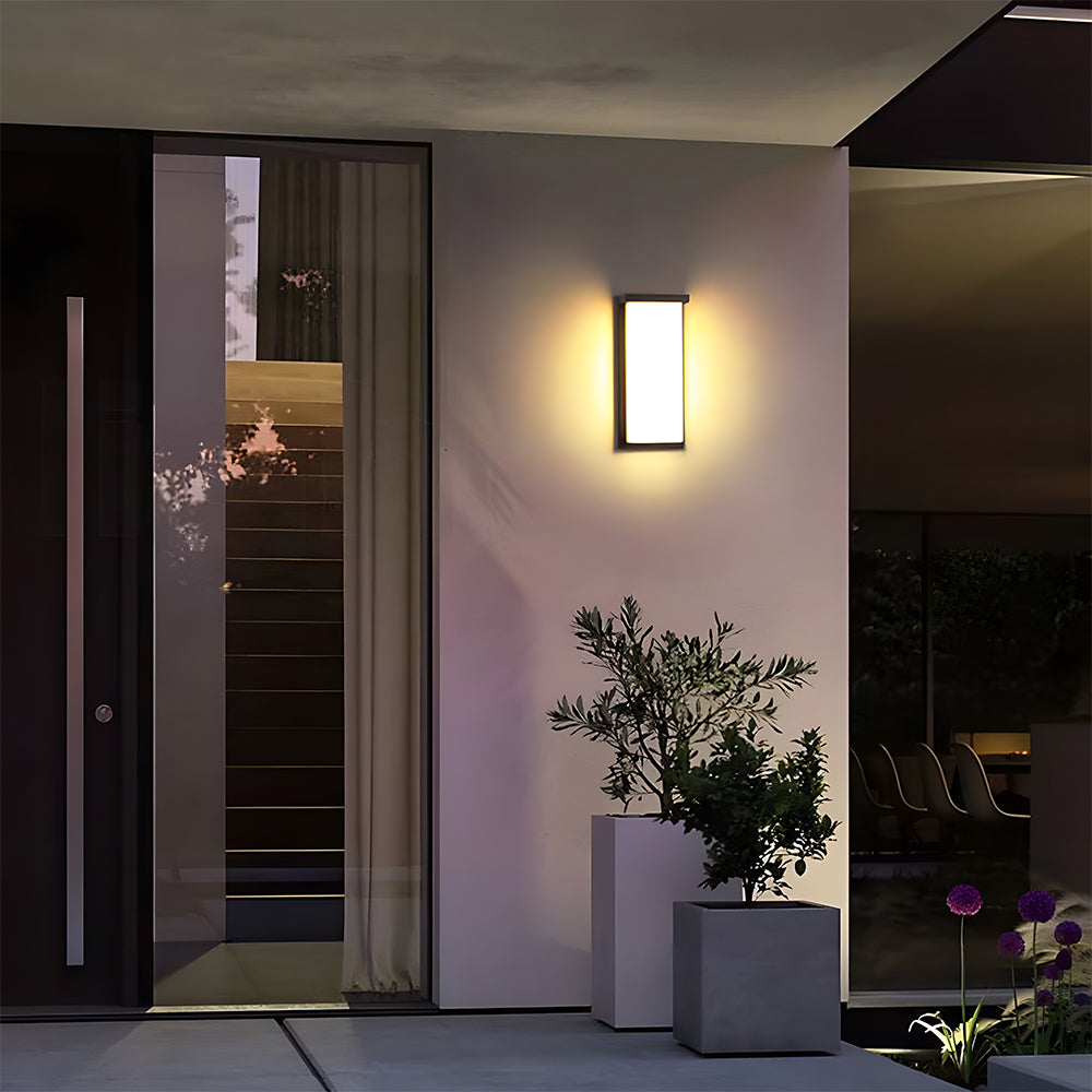 Modern Multi-faceted Light Source LED Outdoor Wall Light