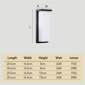 Modern Multi-faceted Light Source LED Outdoor Wall Light