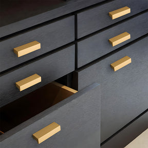Modern L Type Solid Brass Cupboard Pulls