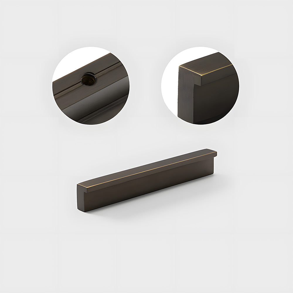 Modern L Type Solid Brass Cupboard Pulls