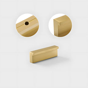 Modern L Type Solid Brass Cupboard Pulls