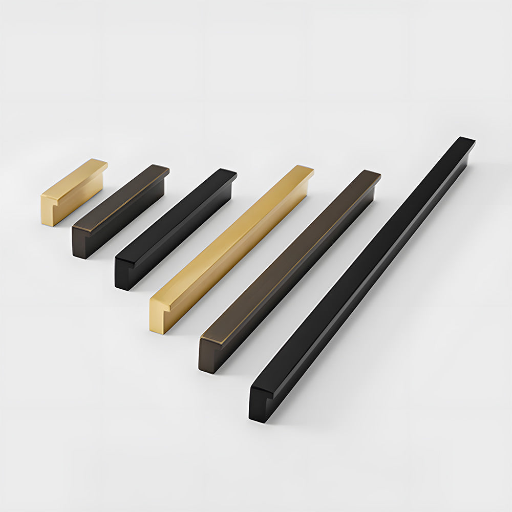 Modern L Type Solid Brass Cupboard Pulls