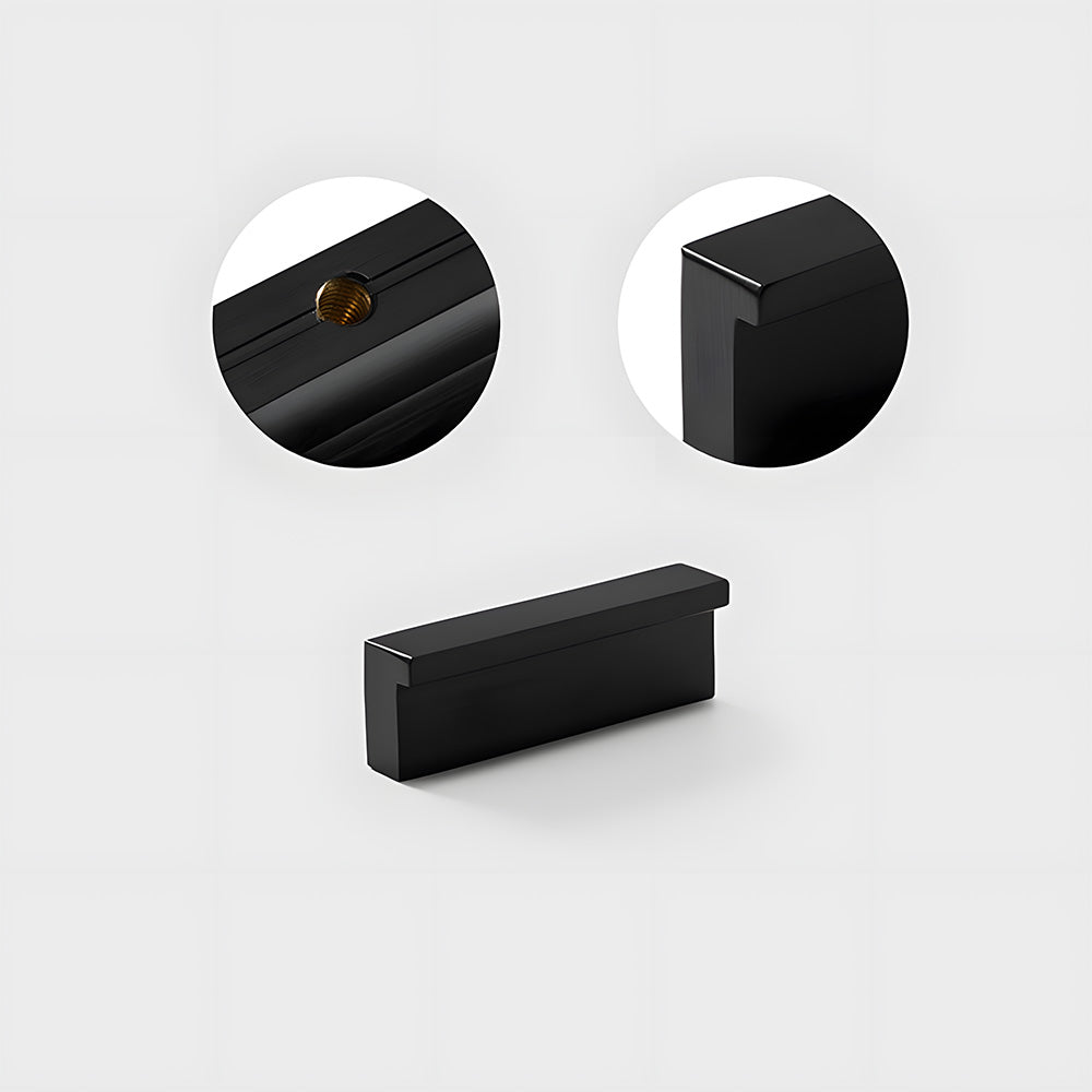 Modern L Type Solid Brass Cupboard Pulls