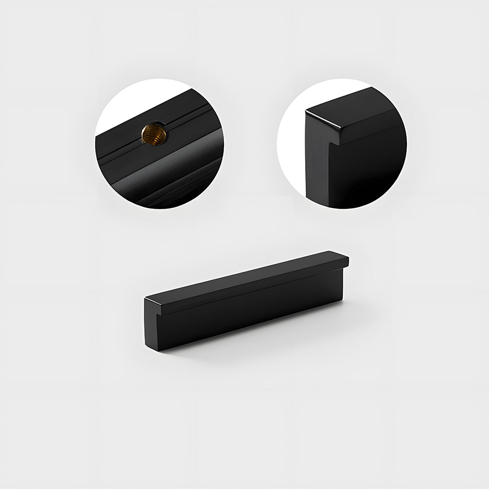 Modern L Type Solid Brass Cupboard Pulls