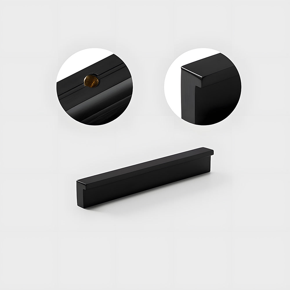 Modern L Type Solid Brass Cupboard Pulls